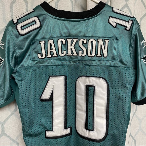 Kids XL Eagles Jersey - Reebok - Jackson #10 - Picture 7 of 7